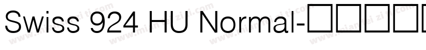 Swiss 924 HU Normal字体转换